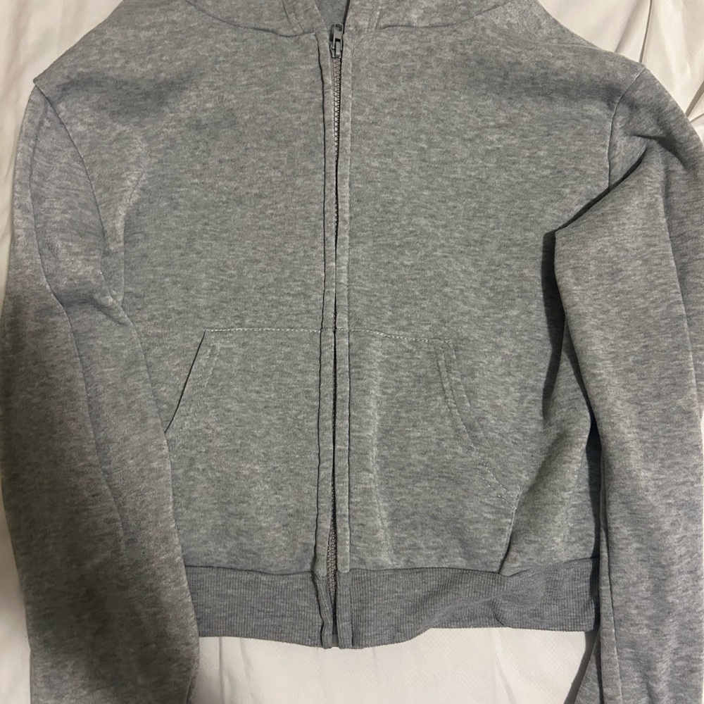 Hollister Gray Zip-Up Hoodie